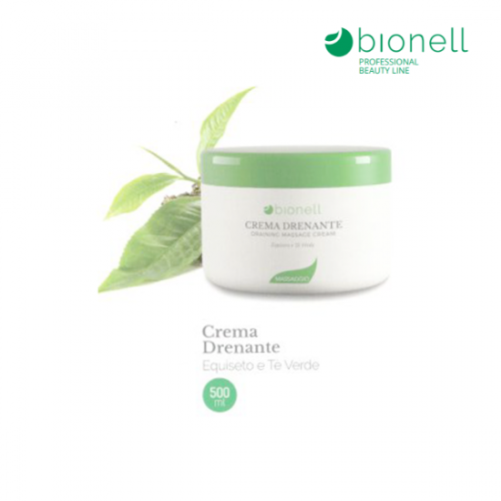 BIONELL CREMA CORPO MASSAGGIO DRENANTE EQUISETO E TE' VERDE 500 ML