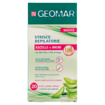 Geomar Strisce Depilatorie Ascelle e Bikini 20 pz + 3 salviette