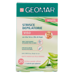 Geomar Strisce Depilatorie Viso 20 pz + 3 salviette