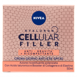 Nivea Hyaluron Cellular Filler Anti-Gravità + Ricompattante Crema Giorno Anti-Età SPF30 50 ml