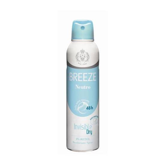 Breeze Deo Spray Neutro 48h Deodorante 150 ml Invisible Dry
