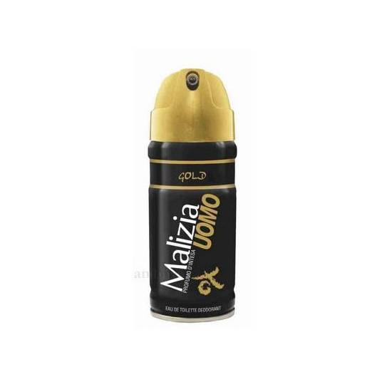 Malizia Deodorante Per Uomo Gold Spray Da 150 Ml