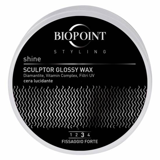 Biopoint Styling Sculptor Glossy Wax cera lucidante fissaggio forte 100 ml