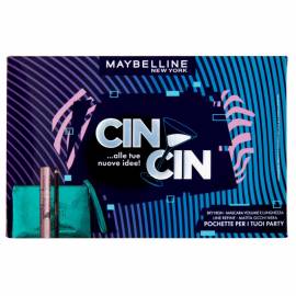 Maybelline Confezione con Mascara Sky High, Matita Occhi Line Refine e Pochette