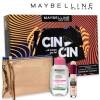 Maybelline cin cin correttore 01 light + acqua micellare + pochette