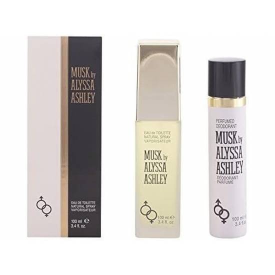 Alyssa Ashley - Musk Confezione Regalo 100 ml EDT + 100 ml Deodorante Spray Profumato