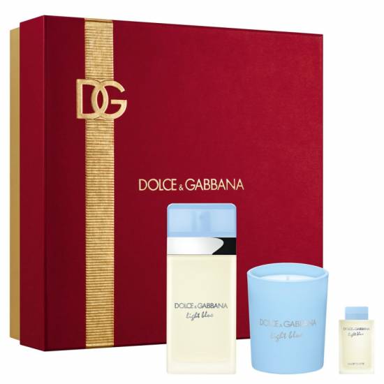 Dolce & Gabbana Cofanetto Light Blue Donna Eau de Toilette 50ml con Candela e Miniatura