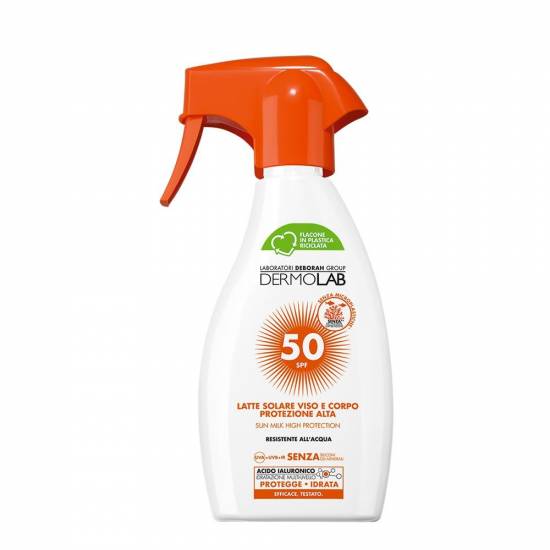 Dermolab Latte solare viso e corpo protezione alta SPF 50 250ml