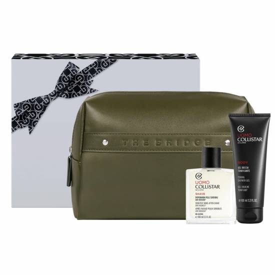 Collistar Cofanetto Dopobarba per Pelli Sensibili 100ml con Gel Doccia Tonificante 100ml e Pochette