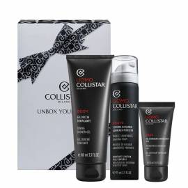 Collistar Cofanetto Uomo Gel Doccia Tonificante 100ml con Schiuma da Barba 75ml e Gel Detergente Energizzante 30ml