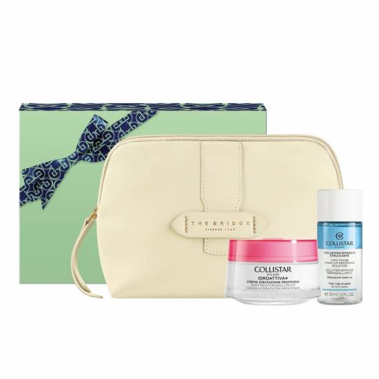 Collistar Cofanetto Idroattiva Crema Idratazione Profonda 50ml con Soluzione Bifasica Struccante 35ml e Pochette