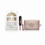 L`Oreal Confezione Le Voyage Enchanté con Mascara Air Volume Mega, Mini-Matita Occhi e Pochette