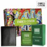 Enrico coveri green contemporary edt 100 ml+ portafogli in pelle nero
