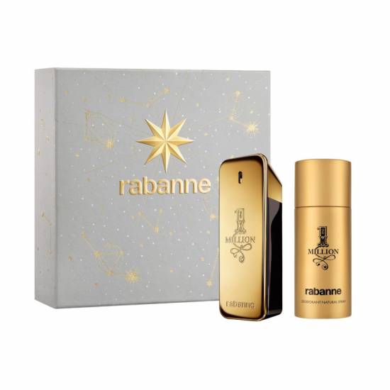 Paco Rabanne Cofanetto 1 Million Eau de Toilette 100ml con Deodorante Spray 150ml