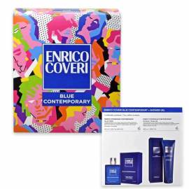 Enrico coveri coffret blue contemporary edt 100 ml + shower gel 300 ml